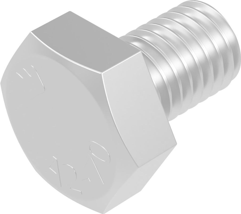 SECCARO Sechskantschraube M6 x 8 mm, Edelstahl V2A VA A2, DIN 933 / ISO 4017, Außensechskant, 20 Stück
