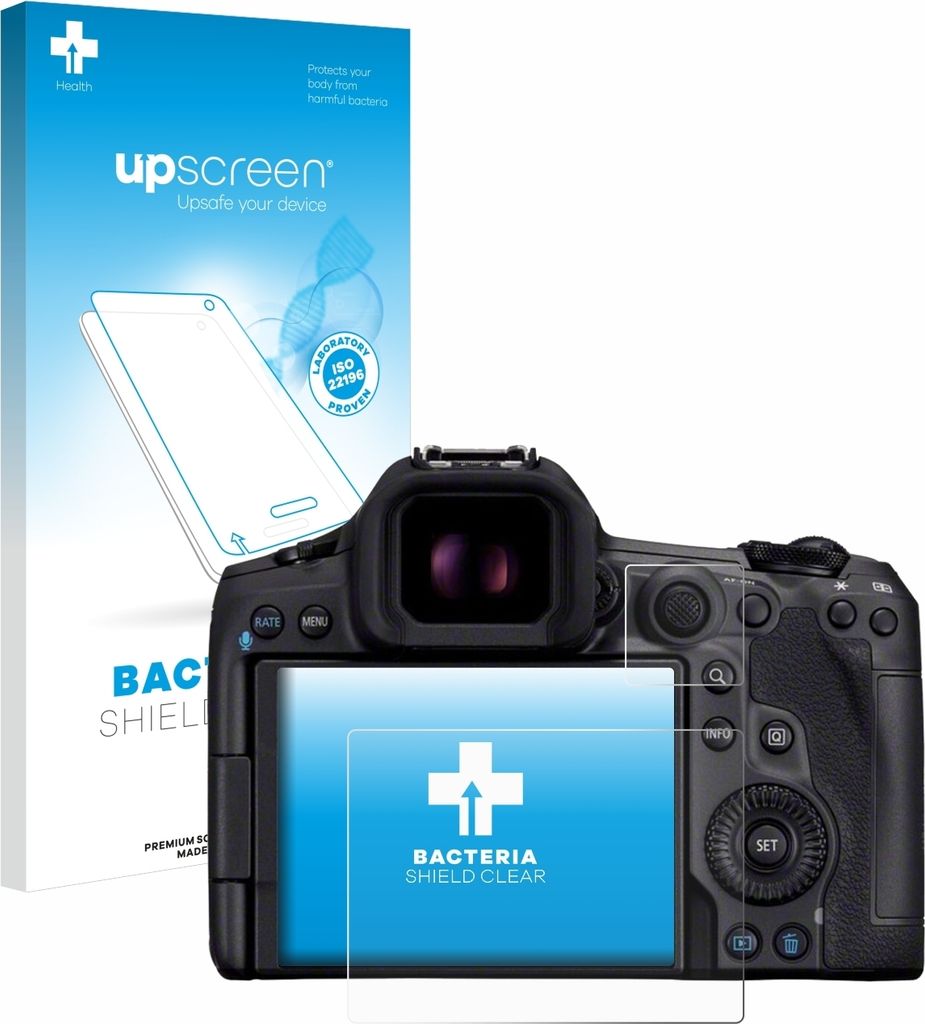 upscreen Schutzfolie für Canon EOS R5 Mark II Displayschutz Displayschutzfolie Folie Klar antibakteriell
