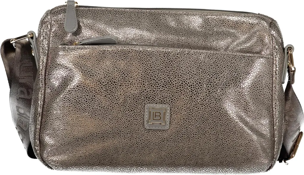 Sac à bandoulière gris anti-désordre avec compartiments et sangle
