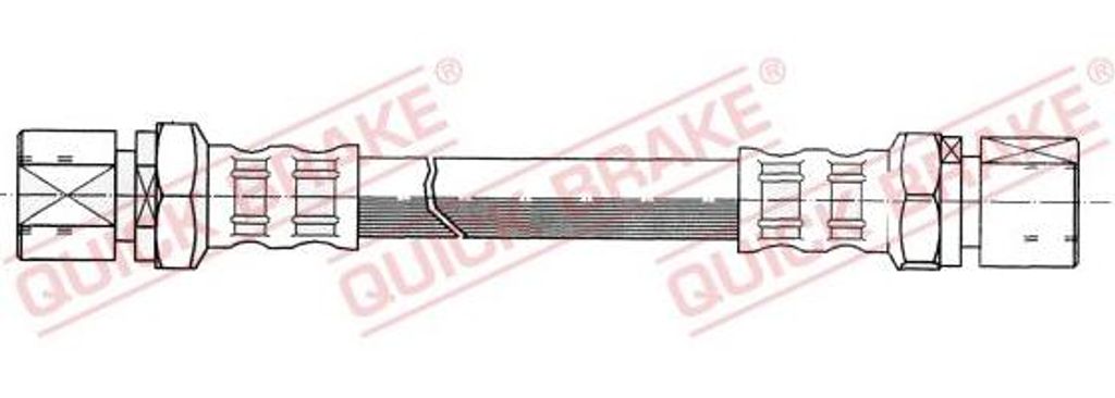 QUICK BRAKE 27.044 Bremsschlauch OE 96300330 kompatibel mit Nubira