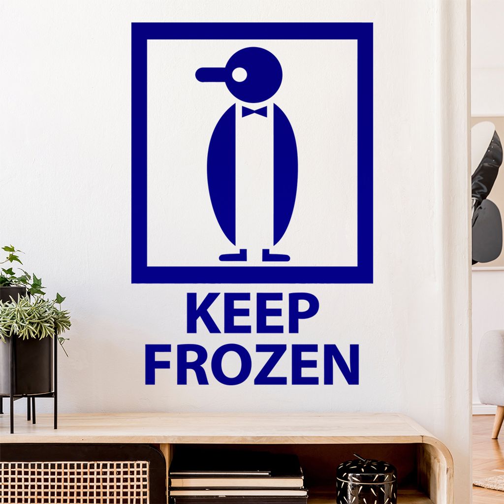 Keep Frozen - gefroren Wandtattoo Wandaufkleber Wall Sticker - Dekoration, Küche, Wohnzimmer, Schlafzimmer, Badezimmer