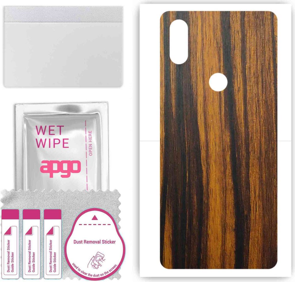 apgo Rückseite Schutzfolie, Skin, kompatibel mit Xiaomi Mi Mix 3 5G, Hinten Displayschutzfolie aus Vinylfolie, kratzfest, einfache Montage - Tiger...
