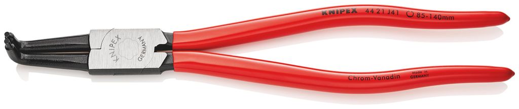 Sicherungsringzange J41 DIN/ISO5256-D f.D.85-165mm KNIPEX gebogen pol.