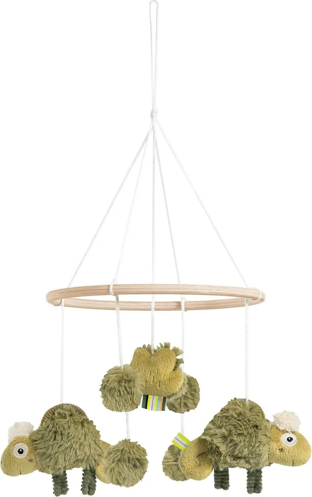 Mobile Caméléon en bois pour apaiser bébé et décorer sa chambre bio