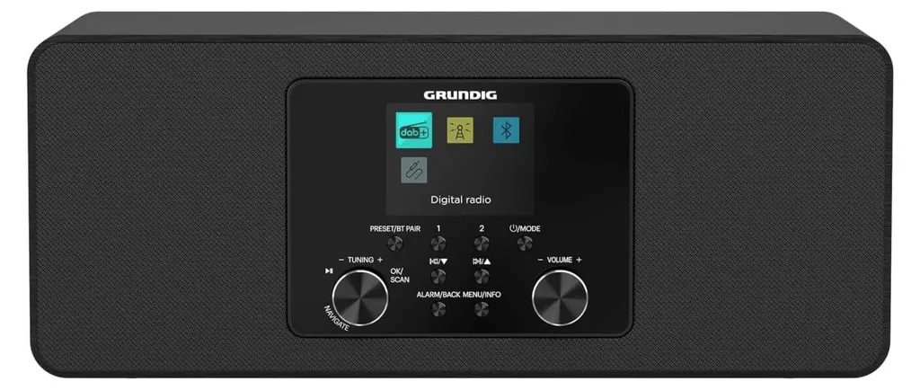 Radio DAB+ Grundig DTR 4600 Son Stéréo 2.0 et Écran Couleur Intégré