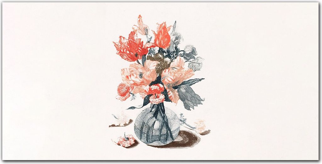 Coloray Küchenrückwand 140x70 Spritzschutz aus Glas - Blumen pflanzen