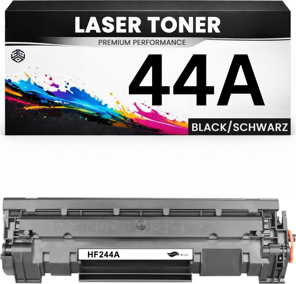 2 x Toner 44A für HP kompatibel Schwarz CF244A wie Original Tonerkartusche für HP LaserJet MFP M28a, M28w, HP LaserJet Pro M15a, M15w