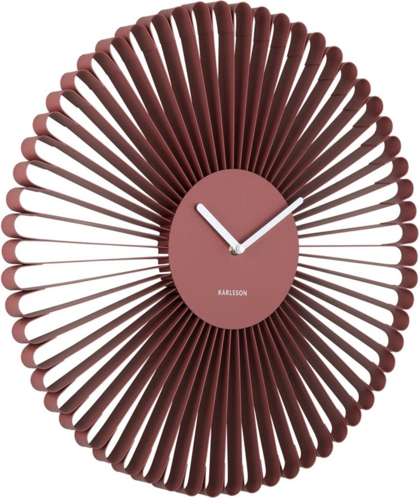 Karlsson - Wanduhr Cascara - Rot - 50x50x50cm Produktbild 