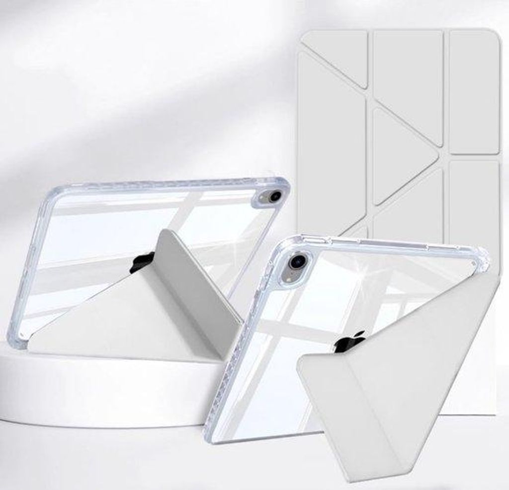 Schutzfutter für iPad Air 11" & 10,9" - Transparents Back Cover mit Stiftbefestigung - Stoßfestes 6-in-1 Gehäuse mit mehreren Ansichten - Kompat...