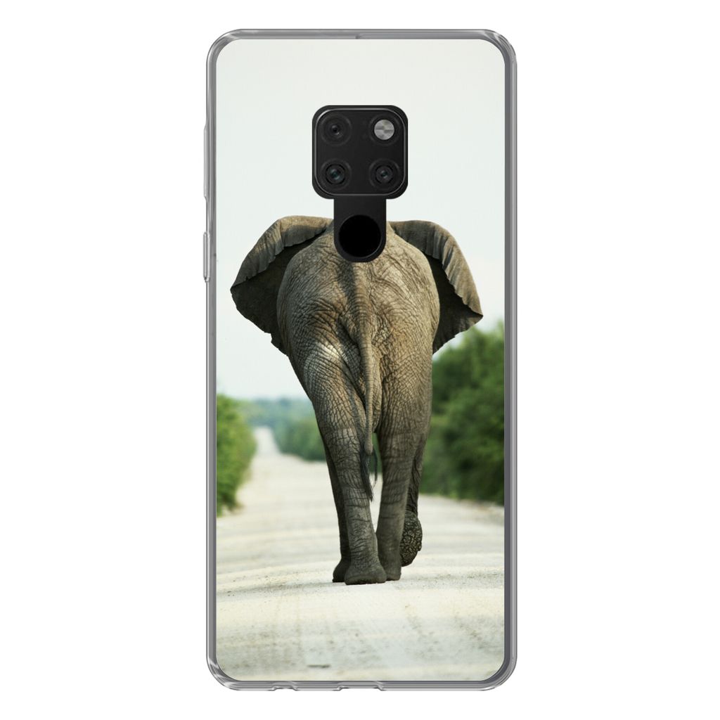 MuchoWow Handyhülle Schutzhülle Hülle für Huawei P40 Lite Elefant - Kröte - Tiere - Natur Silikon Softcase Handy Hülle - Handy