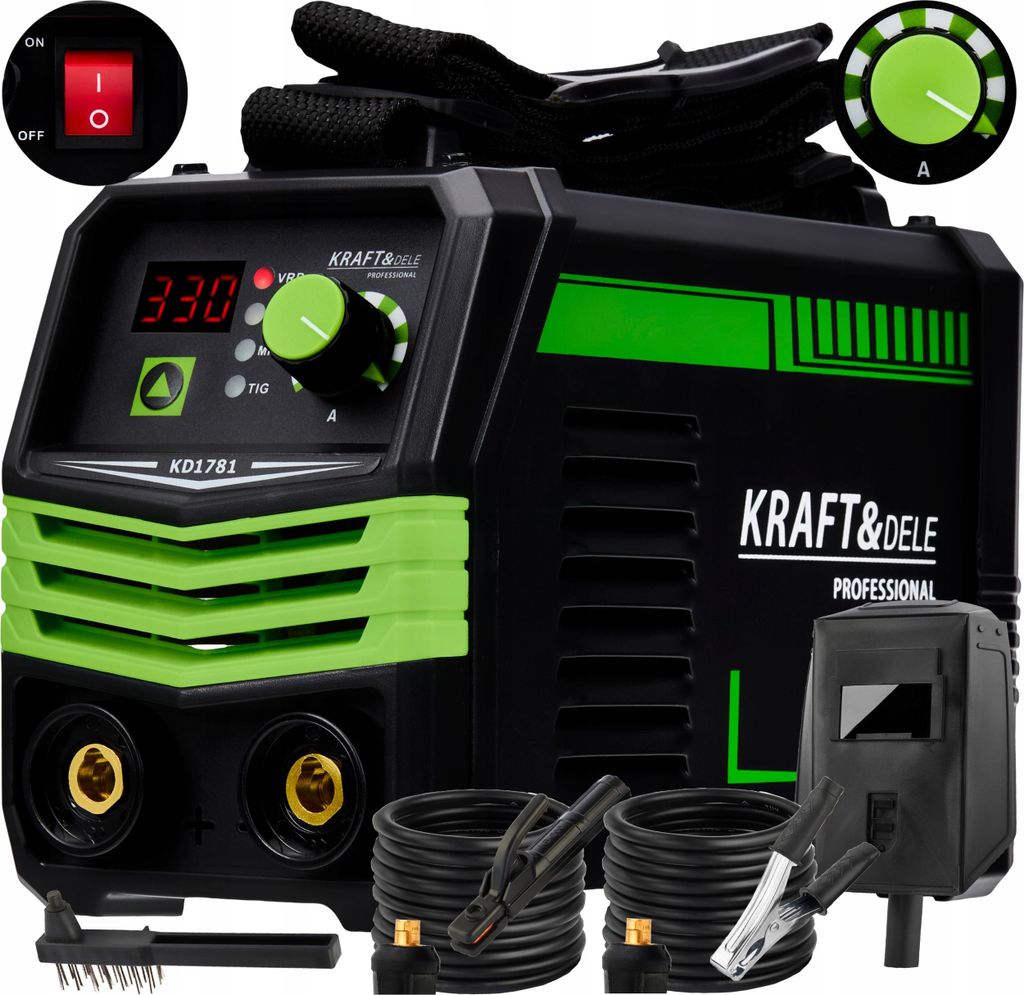 KRAFT&DELE | Spawarka TIG, 330A, MMA, TIG, LIFT, VRD, Zdjęcie produktu 