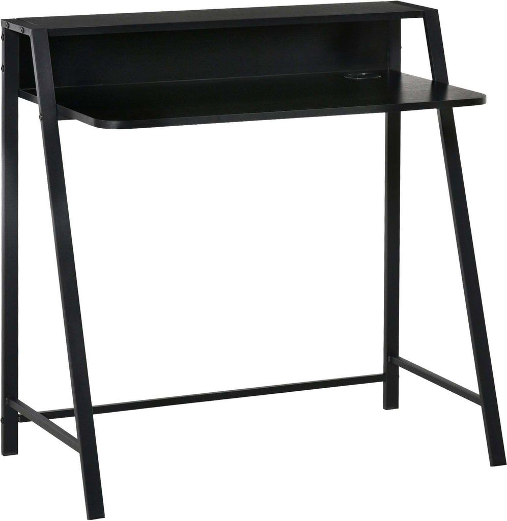 Homcom HOMCOM Schreibtisch, Computertisch, Schublade, Schreibtisch, Arbeitstisch mit Kabelmanagement 836-055