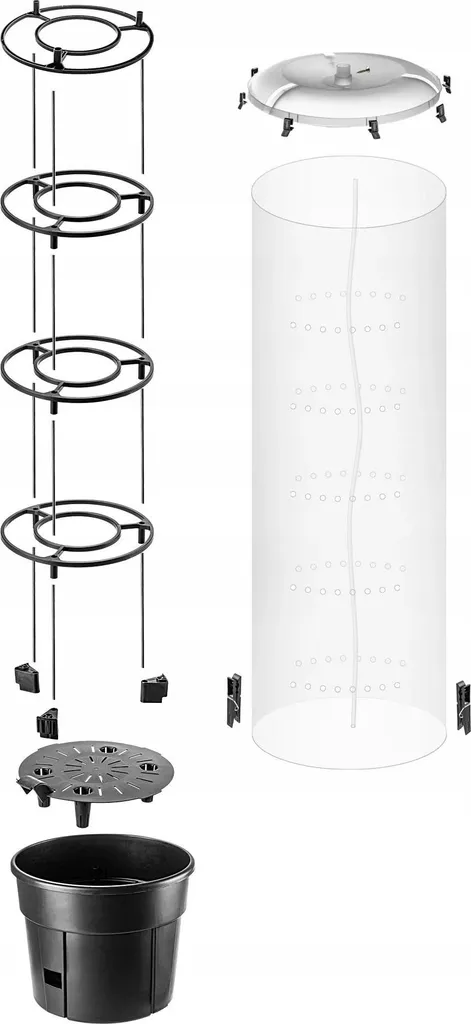 Bac à plantes spécial tomates 12 L avec couvercle pour potager balcon