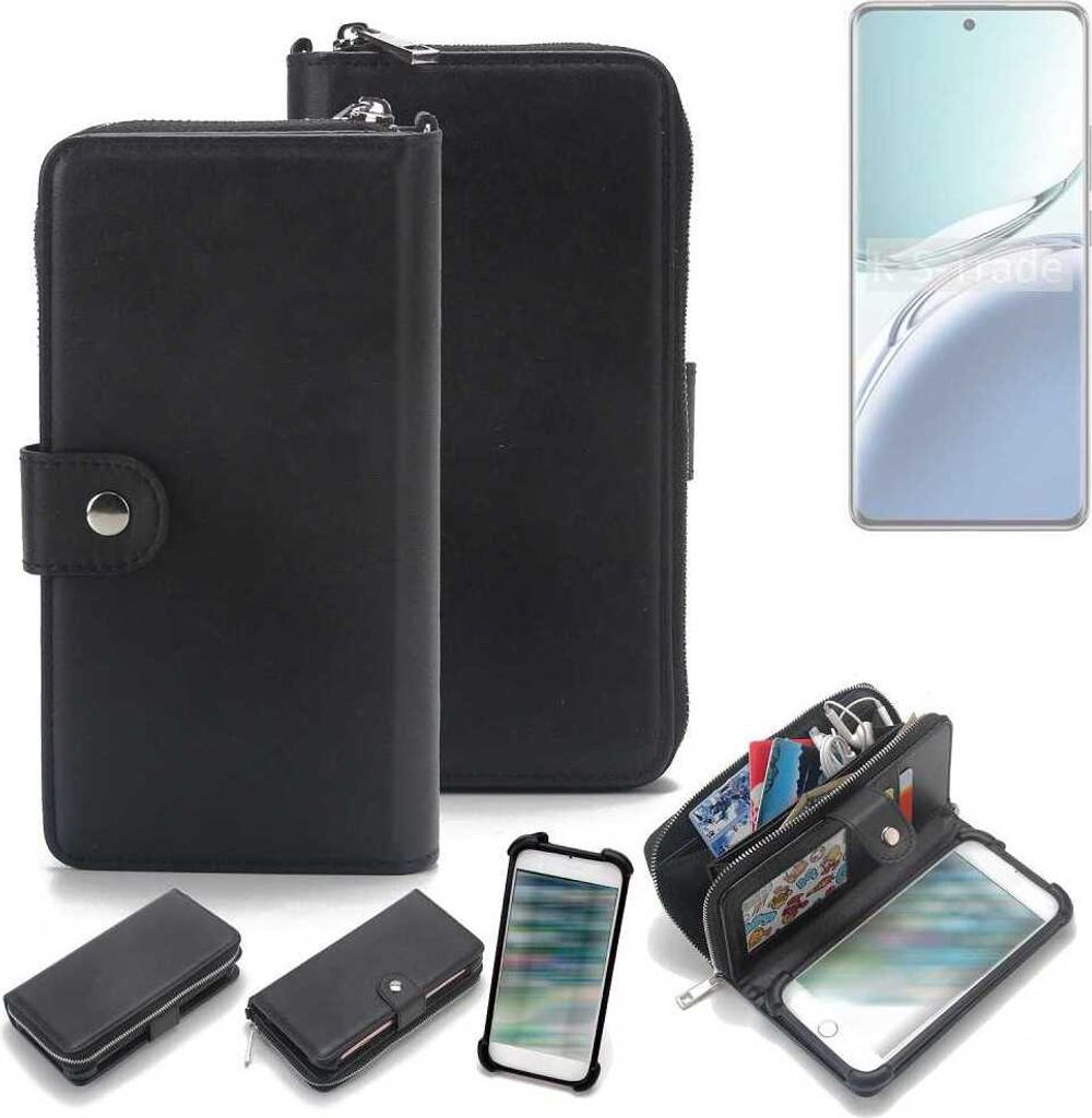 K-S-Trade 2in1 Handyhülle Schutzhülle kompatibel mit Oppo F27 Pro+ & Portemonnee Cover Handy Hülle Case Etui Geldbörse Wallet Bookstyle Hülle