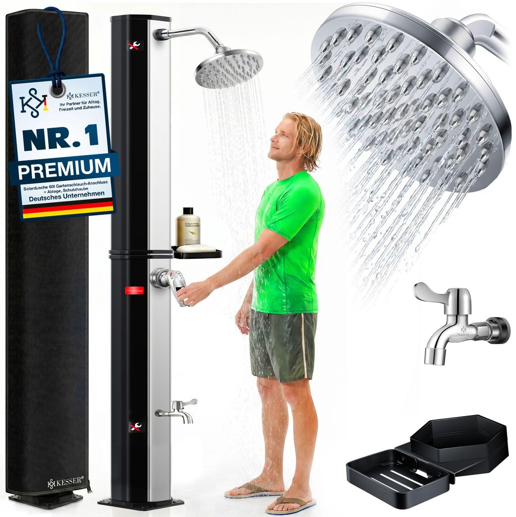 KESSER® Solardusche 40- 60 Liter Solar Gartendusche | Produktbild 