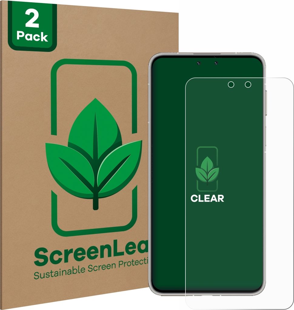 2x ScreenLeaf Schutzfolie für Huawei Mate 70 Pro Plus nachhaltiger Displayschutz Display Schutz Folie Klar Transparent