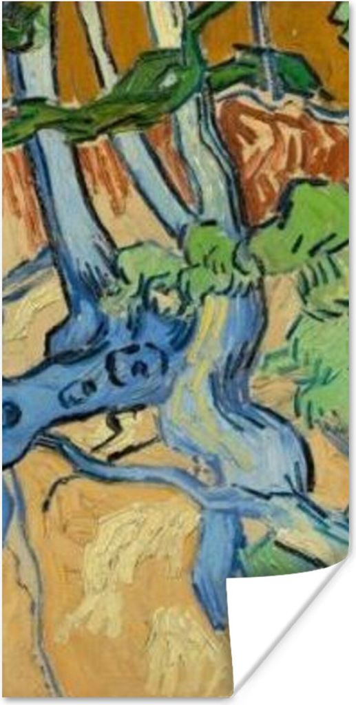 MuchoWow Poster Baumwurzeln - Vincent van Gogh 40x80 cm - Dekoration