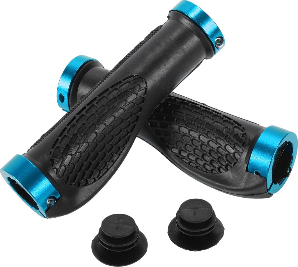 1 Satz Fahrradlenkergriffe, rutschfeste ergonomische Struktur Fahrradgriffe, Doppelverriegelungslenkergriffe für E-Bike Trekking Bike Mountainbike...