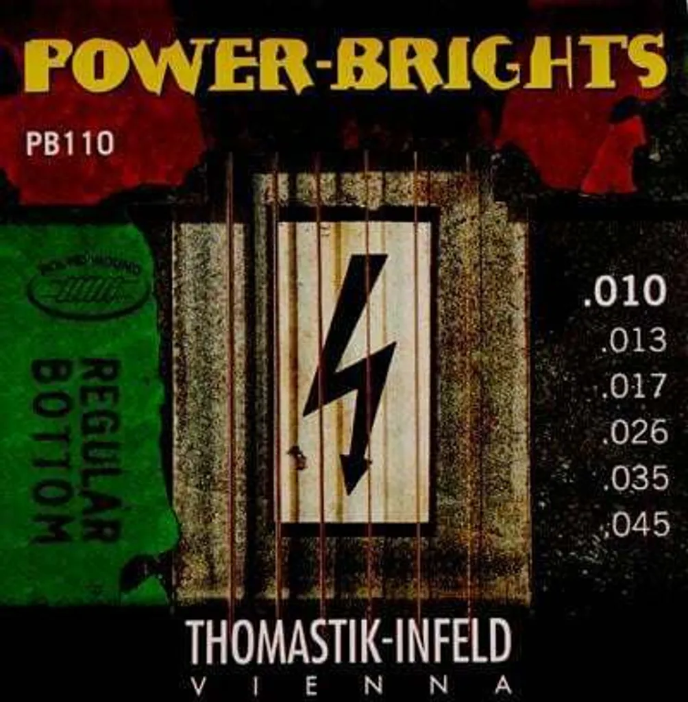 Cordes guitare électrique Thomastik Power Brights PB110 Heavy Bottom