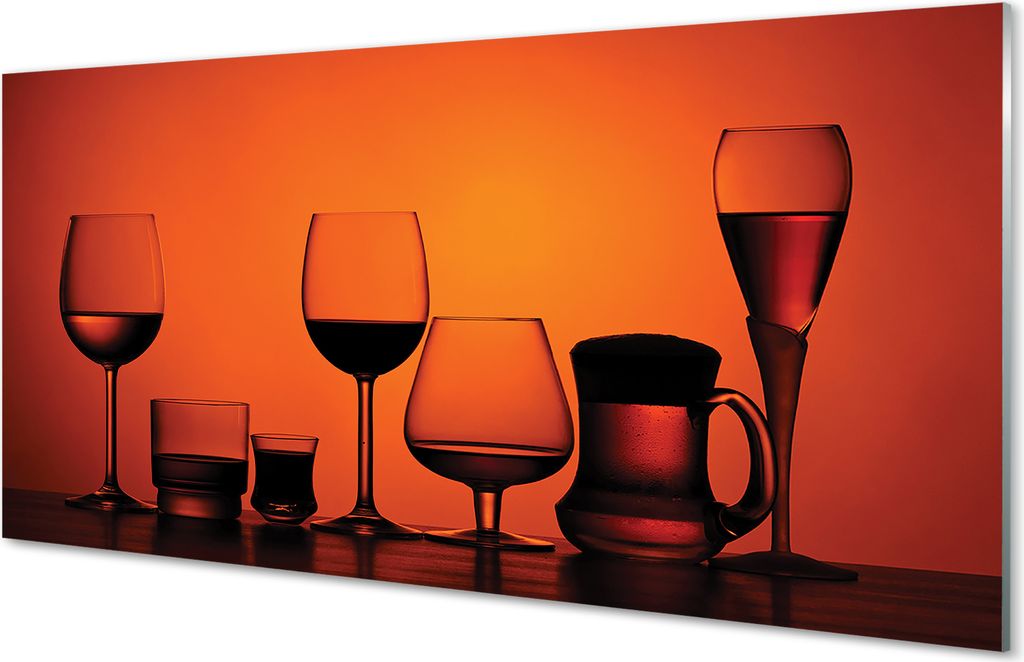 Glasbilder 140x70 Wandkunst Brille