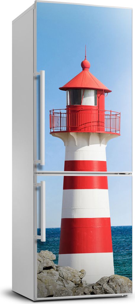 Tulup Kühlschrankdekoration - 70x190 cm - Aufkleber auf dem Kühlschrank - Leuchtturm