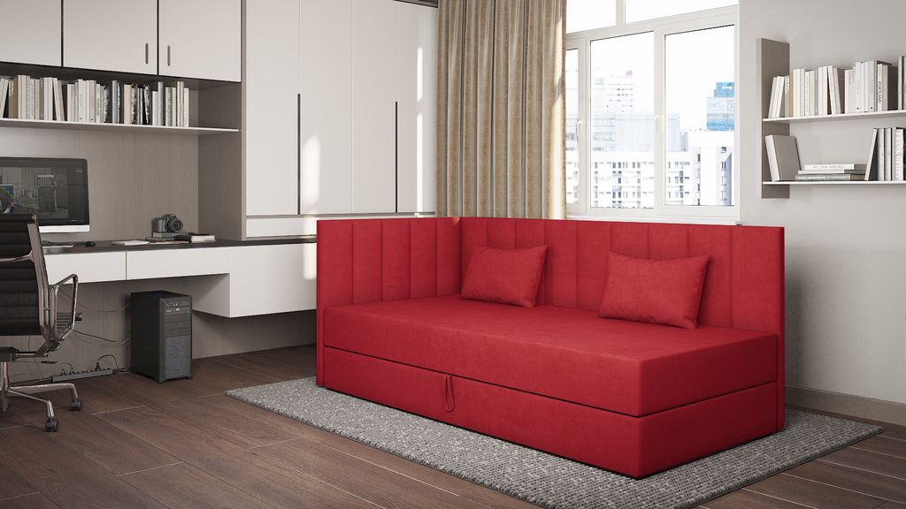 Tagesbett mit Stauraum 90x200 ALAMO 3 - rot