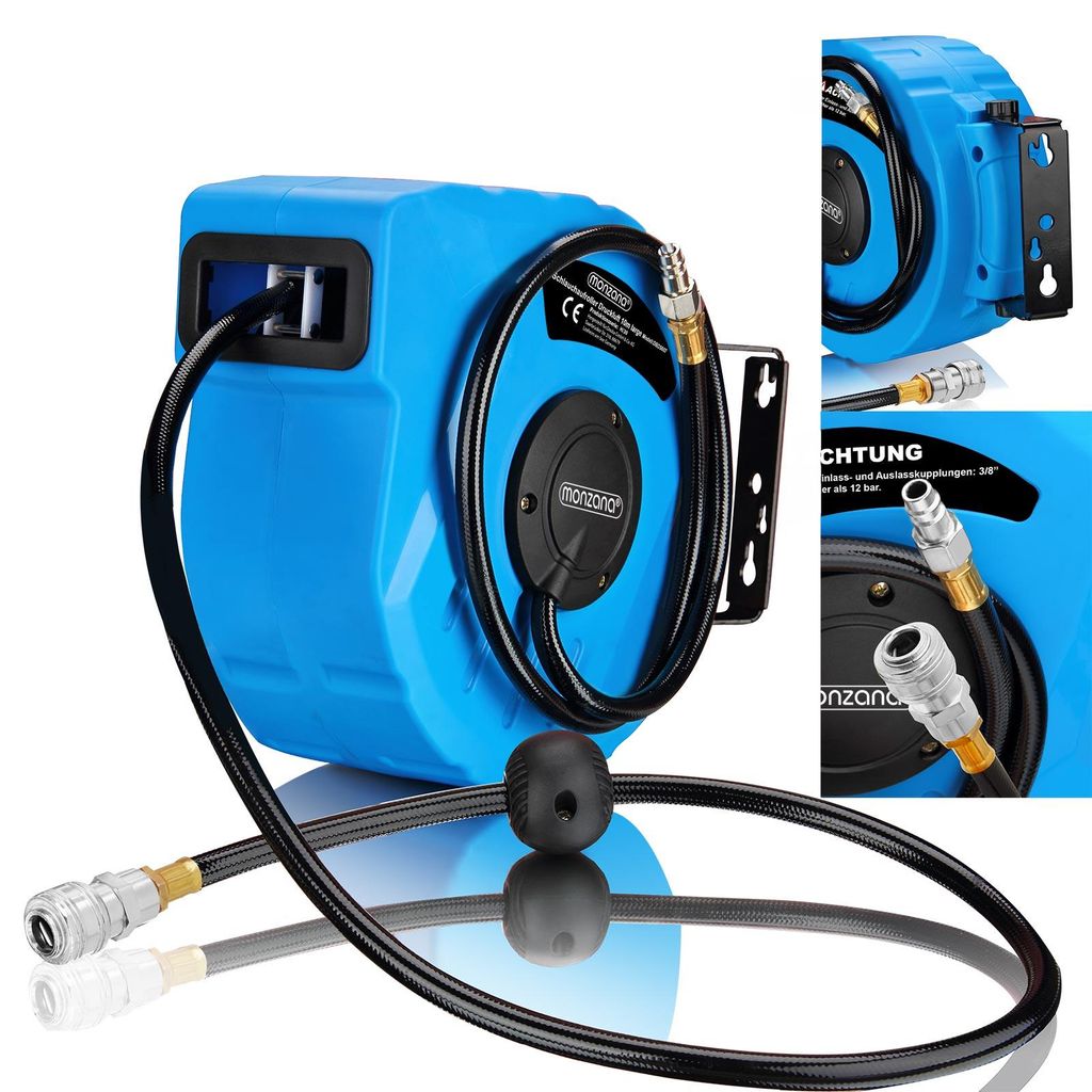 Monzana Avvolgitubo ad Aria Compressa Tubo 10m Attacco 1/4" Immagine del prodotto 