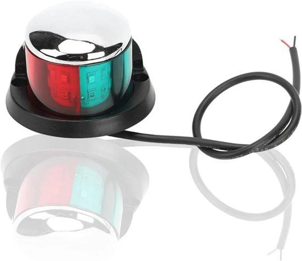 Lanterne de navigation LED 12V bicolore pour petit bateau et yacht de mer