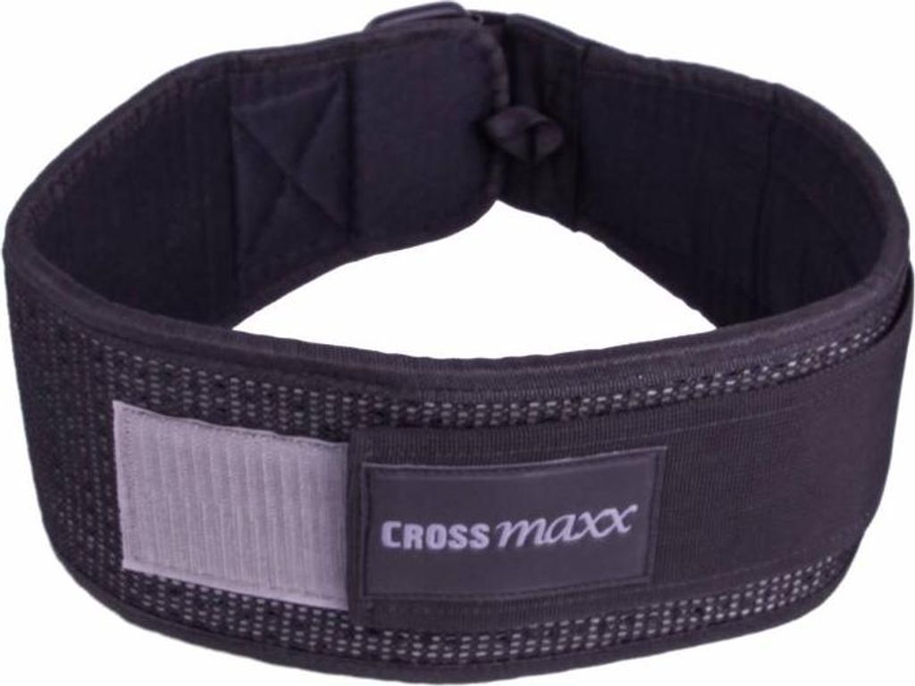 Lifemaxx Crossmaxx Nylon Lifting Belt L Schwarz/Grau