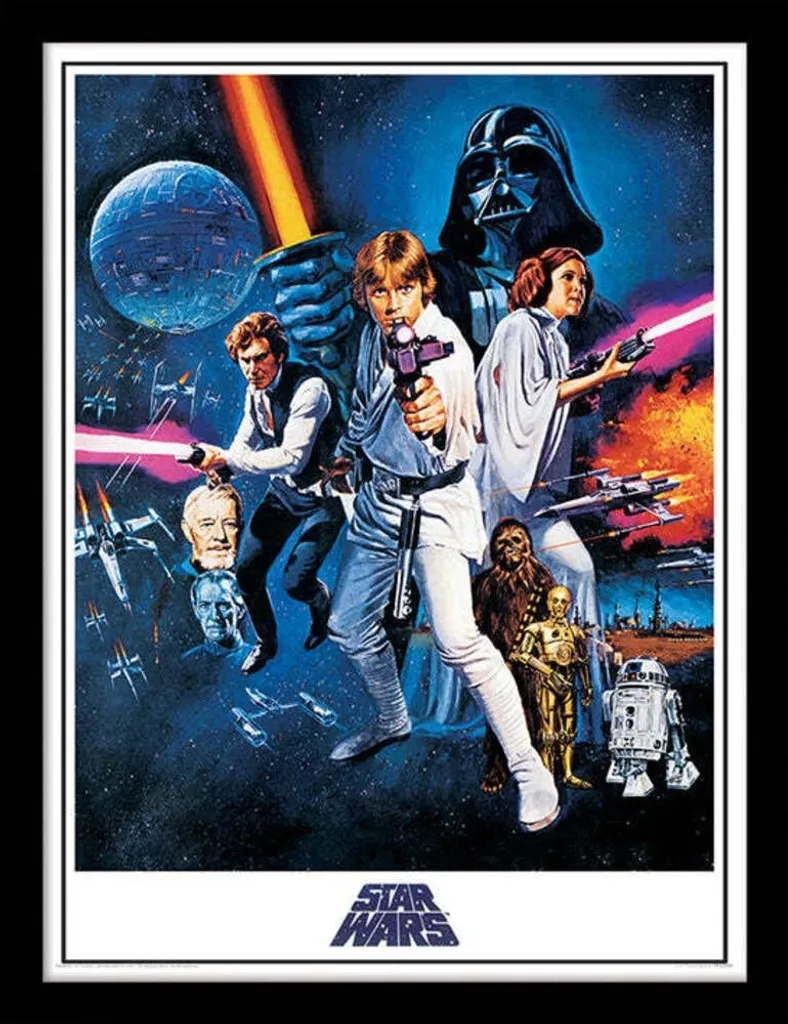 Cadeau Star Wars : Tableau sur Toile 80x60cm pour Bureau ou Salon PM3497