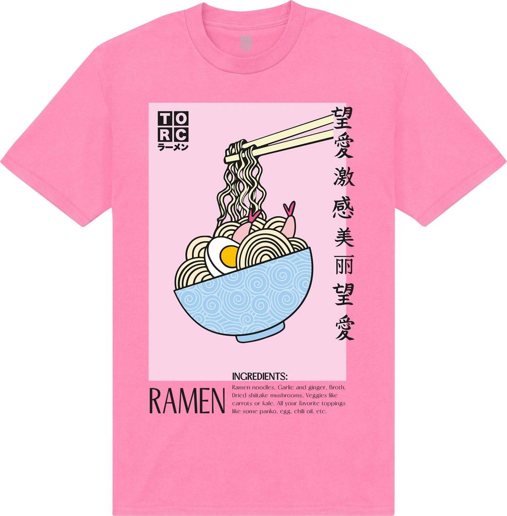 TORC - "Ramen Ingredients" T-Shirt für Herren/Damen Uni PN1050 (XXL) (Pink)