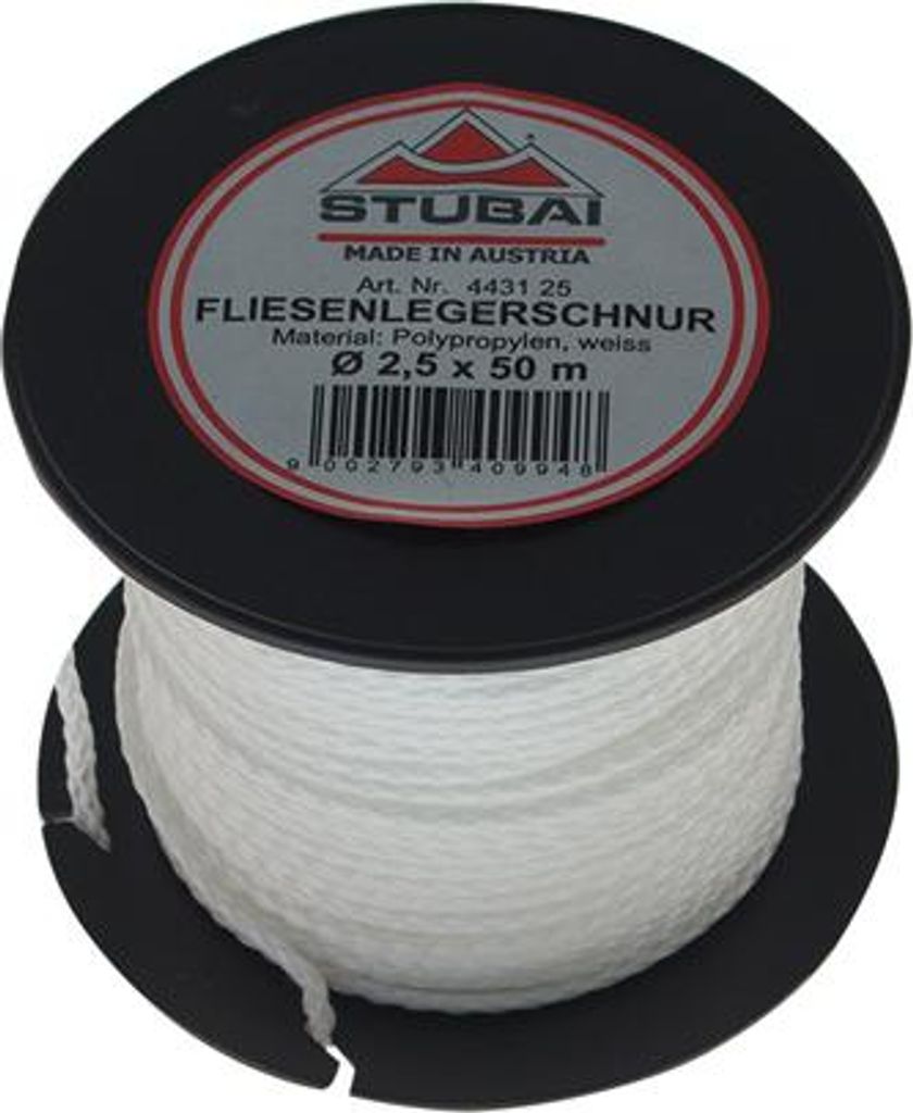 STUBAI Pflasterschnur auf Spule Ø 2mm gelb 100 m