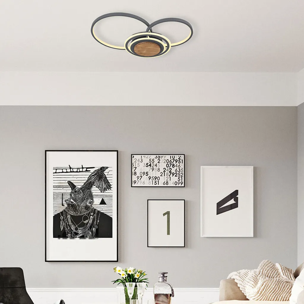 Globo Plafonnier Métal Graphite 1xLED - Luminaire Design Moderne