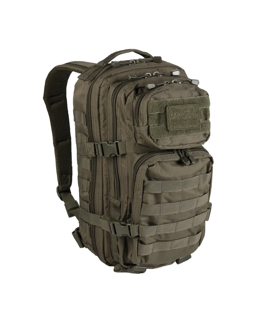 Mil-Tec Zaino Militare USA Assault Pack 20L Oliv - Originale MilTec