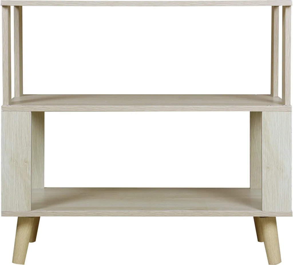 Table Basse Multi-étages CASEN 60x30 cm Marron en Bois MDF Durable