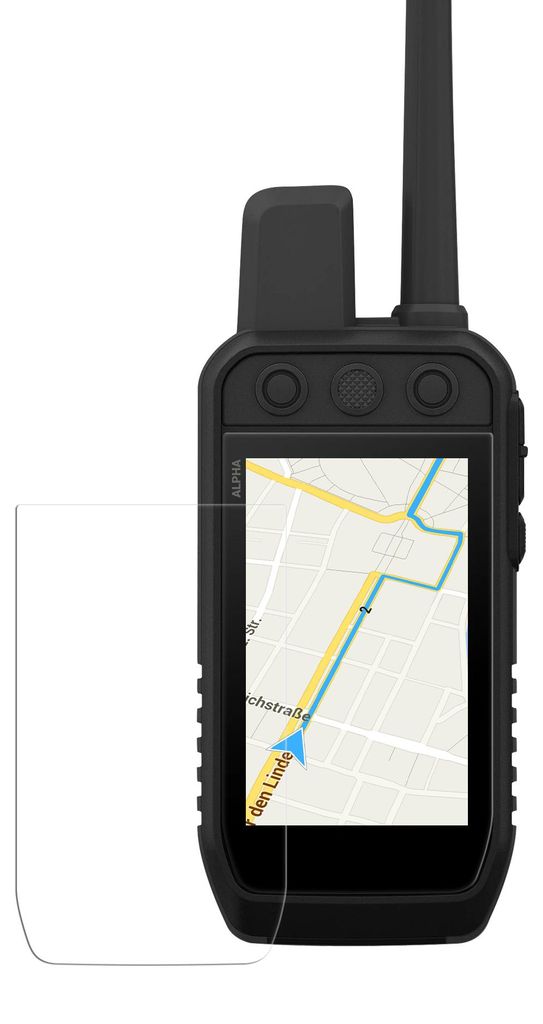 kwmobile 2x Transparente Displayschutzfolie kompatibel mit Garmin Alpha 200 & 200i / Alpha 300 & 300i Folie - Schutzfolie für GPS Tracker - robuster