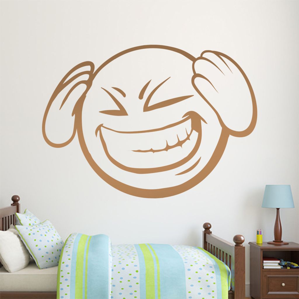 KIWISTAR Emoji 3D Hände - Schmerzen Stress Uni Arbeit Freundin Wandtattoo in 6 Größen - Wandaufkleber Wall Sticker - Dekoration, Küche, Wohnzim...