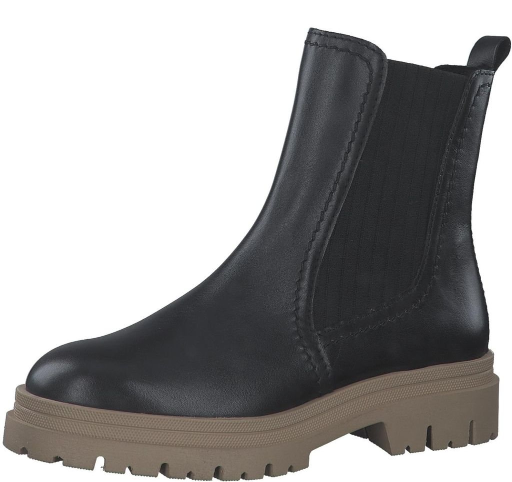 Bottines Chelsea pour femmes, en cuir, avec talon, de la Image du produit 