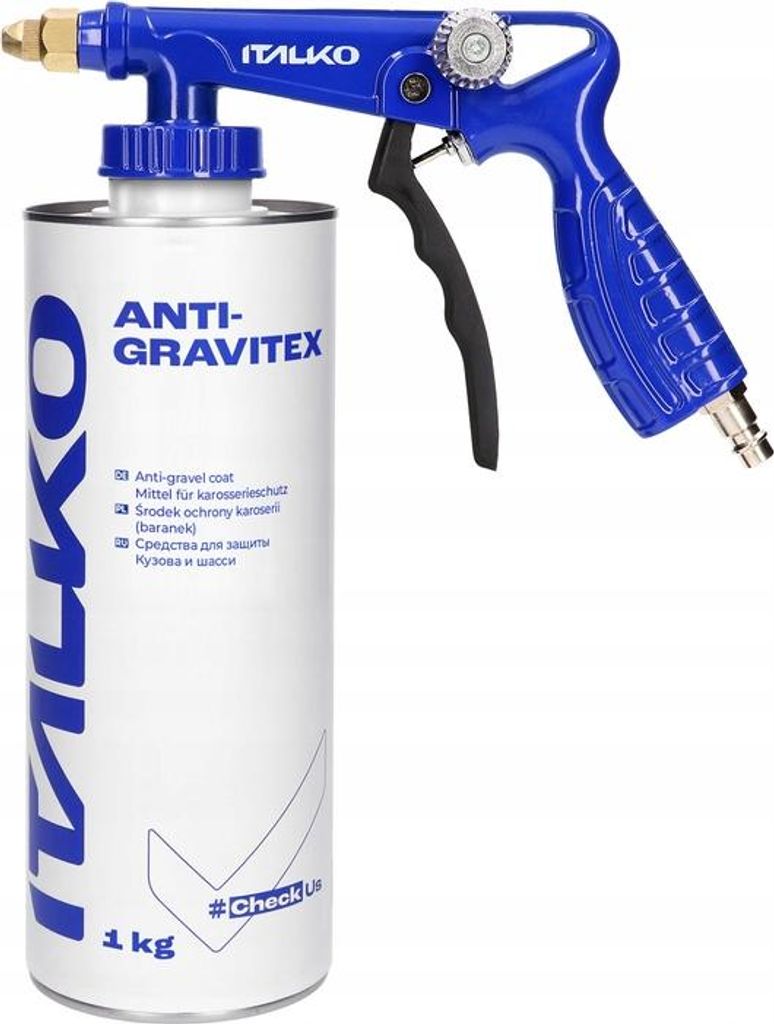 ITALKO Karosserieschutz Struktur-Spritzschutz Grau 1kg – Steinschlagschutz, schlagfest, wasser- & salzresistent, schalldämmend, lackierbar