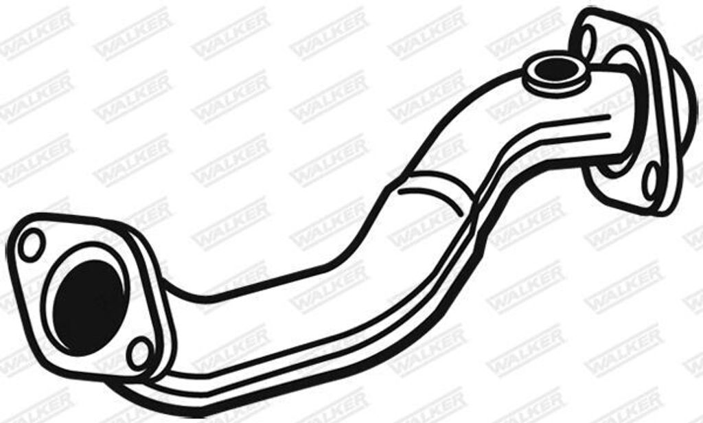 WALKER Abgasrohr Auspuffrohr für SUZUKI Wagon R+ Schrägheck (MM) 03499