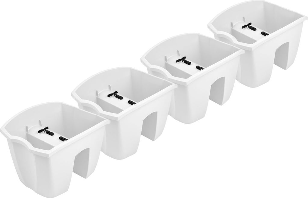 4x květinový truhlík 24cm Závěsný květináč Balkonový Obrázek produktu 