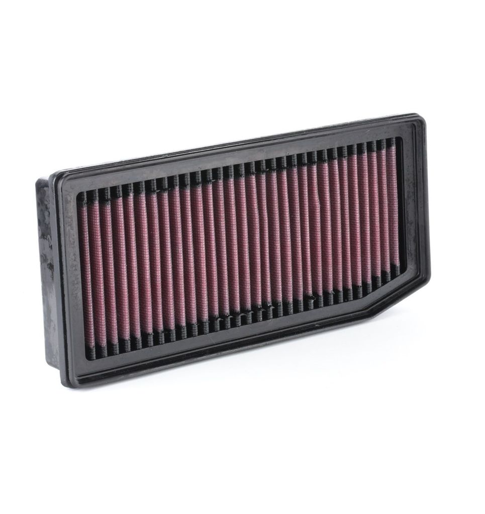 K&N 33-3007 Hochleistungsluftfilter für RENAULT Clio IV Schrägheck (BH) Langzeitfilter Quadratisch