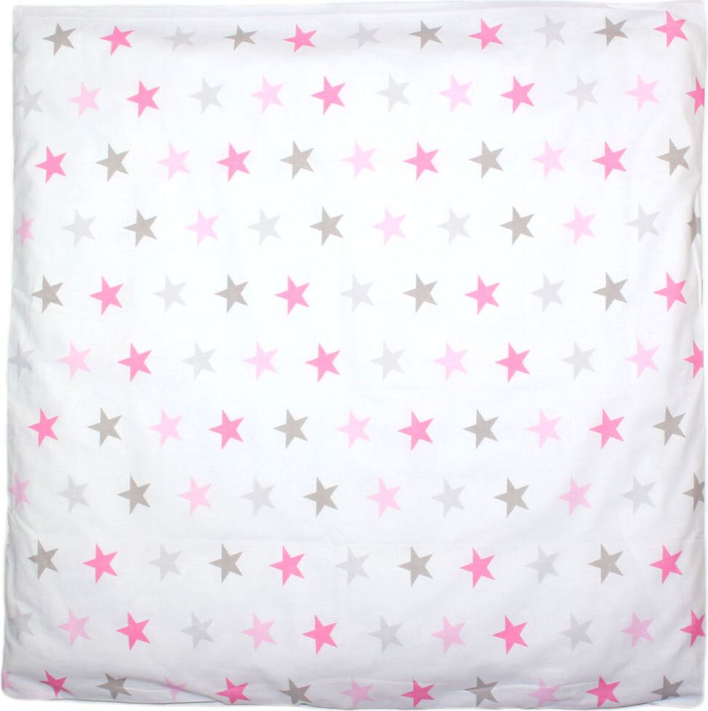 Primawela Deko Kissenbezug Bezug für Baby Kind für Kissen 80x80 cm 13. Star Rosa