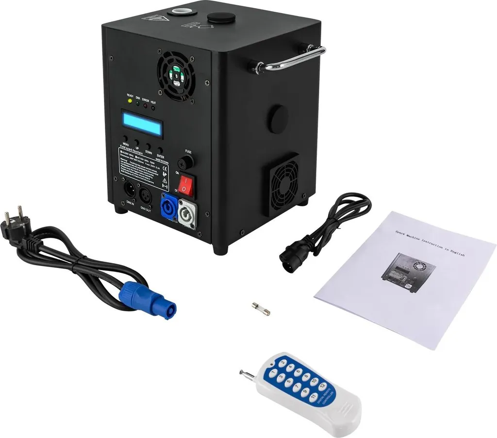 Appareil à effets pyrotechniques de scène - Machine autonome noire UL