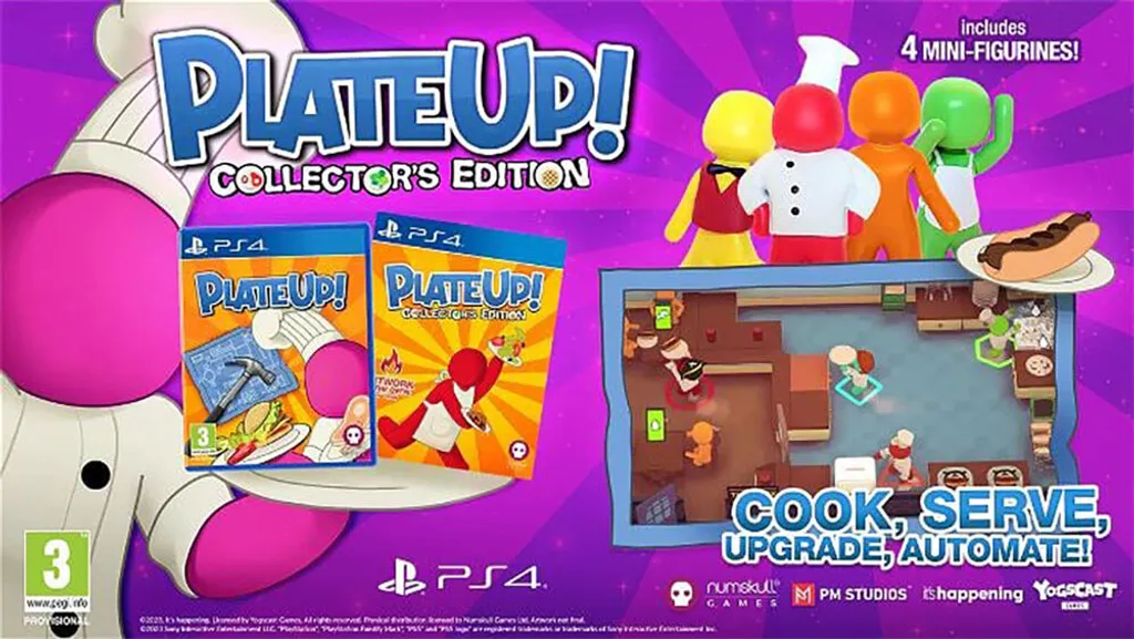 PlateUp! Edition Collector PS4 - Le Jeu de Coopération Idéal en Famille