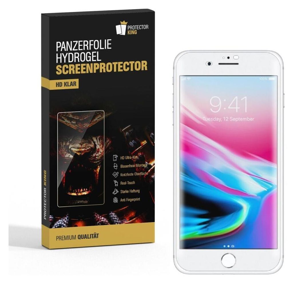 3x Panzerfolie für iPhone 6 6S HYDROGEL FULL-COVER Displayschutzfolie HD KLAR