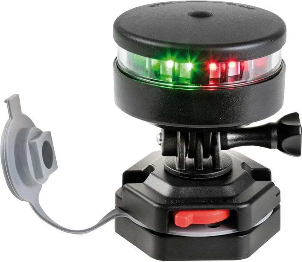 Feu de signalisation bicolore pour bateau Osculati Navilight 360° noir