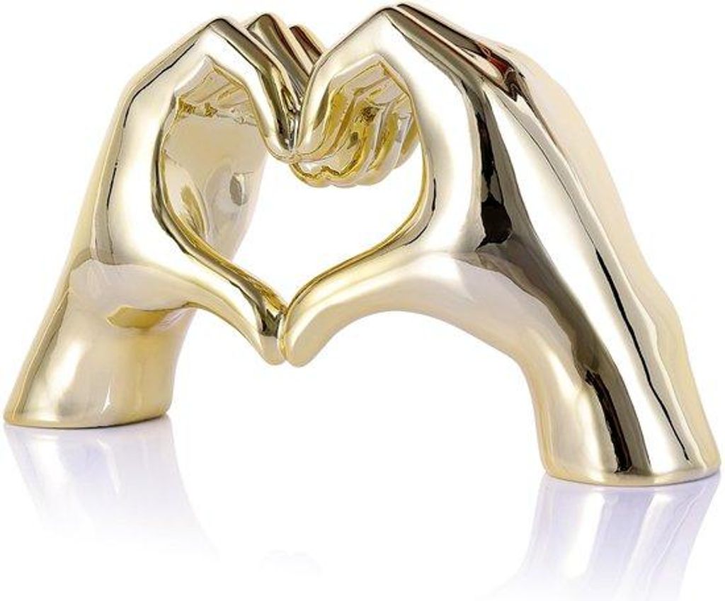 Goldene Hand Skulptur Boho Dekoration für Wohnzimmer Tische und Wände