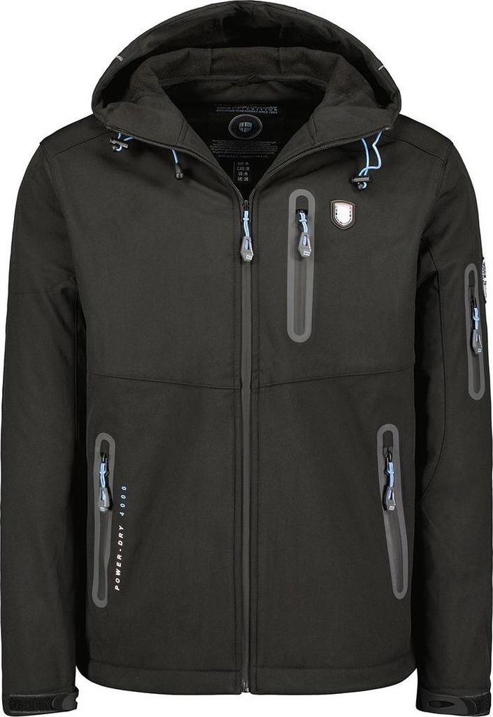 Geographical Norway Herren Softshelljacke Schwarz WY9224H/GN-Black Grösse S