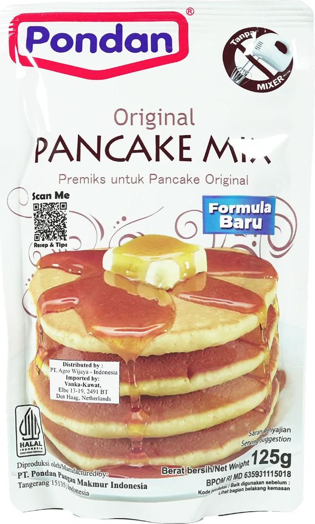Pondan Pancake Mix 125g